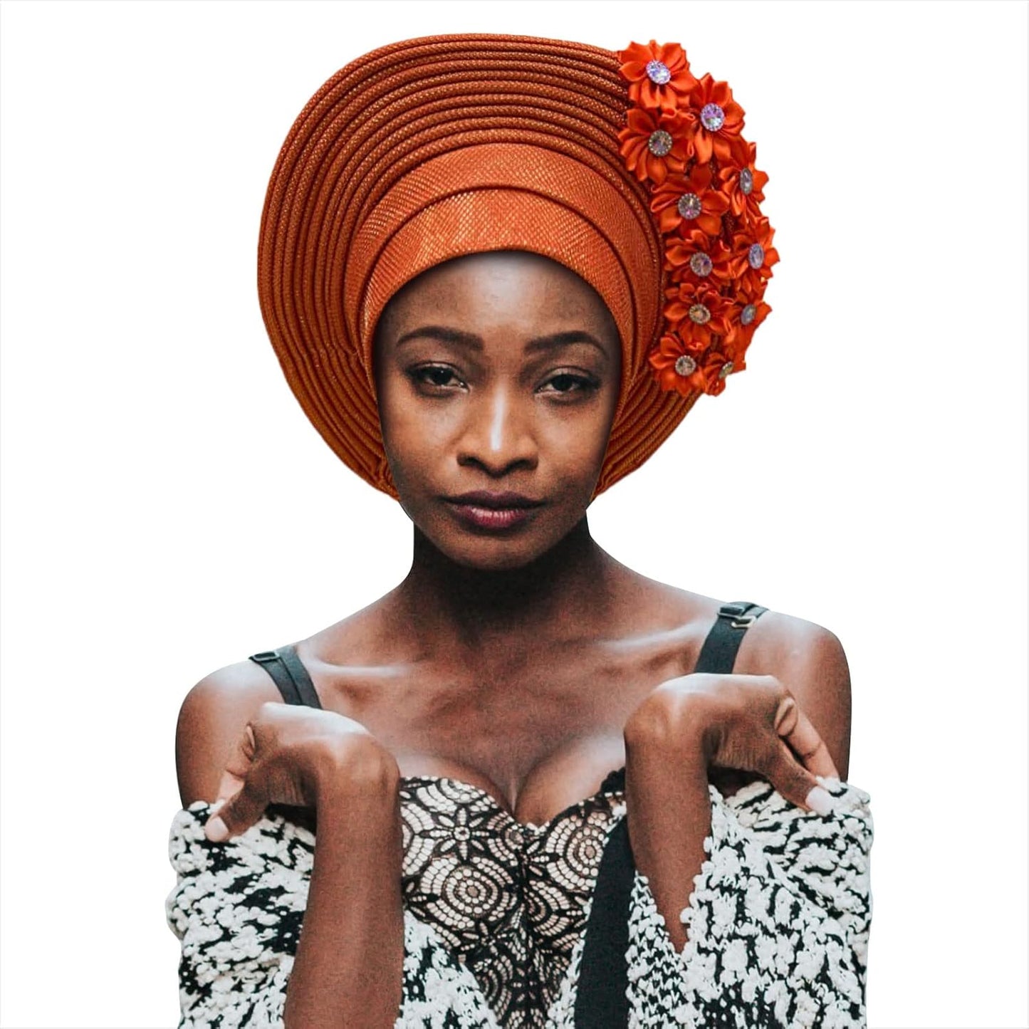 Sparkling Nigerian Gele Headtie for Party