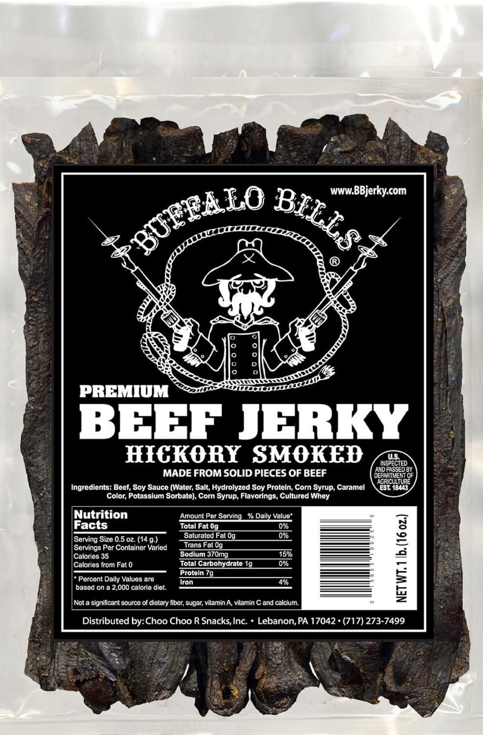 Buffalo Bills Premium Hickory Beef Jerky - 16oz Classic Snack