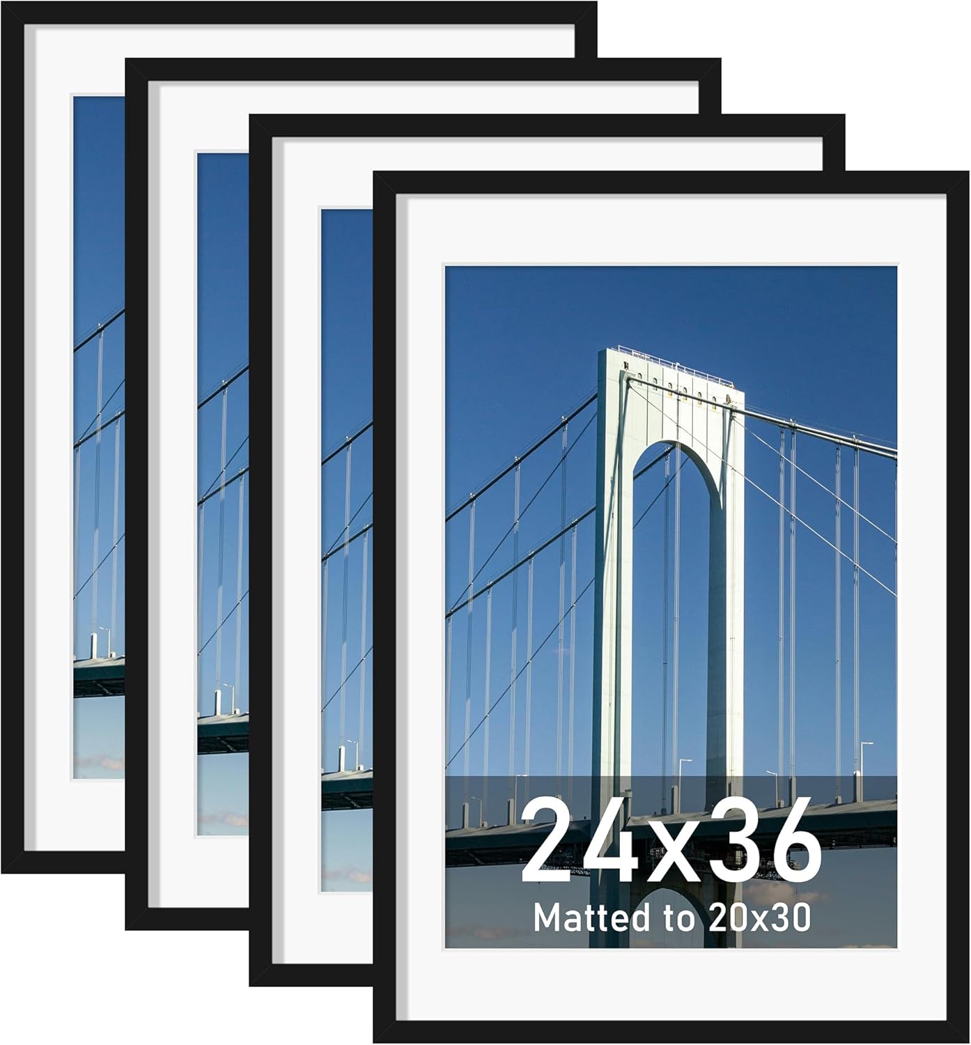 Wiscet 24x36 Poster Frame Set of 4 for Stunning Displays