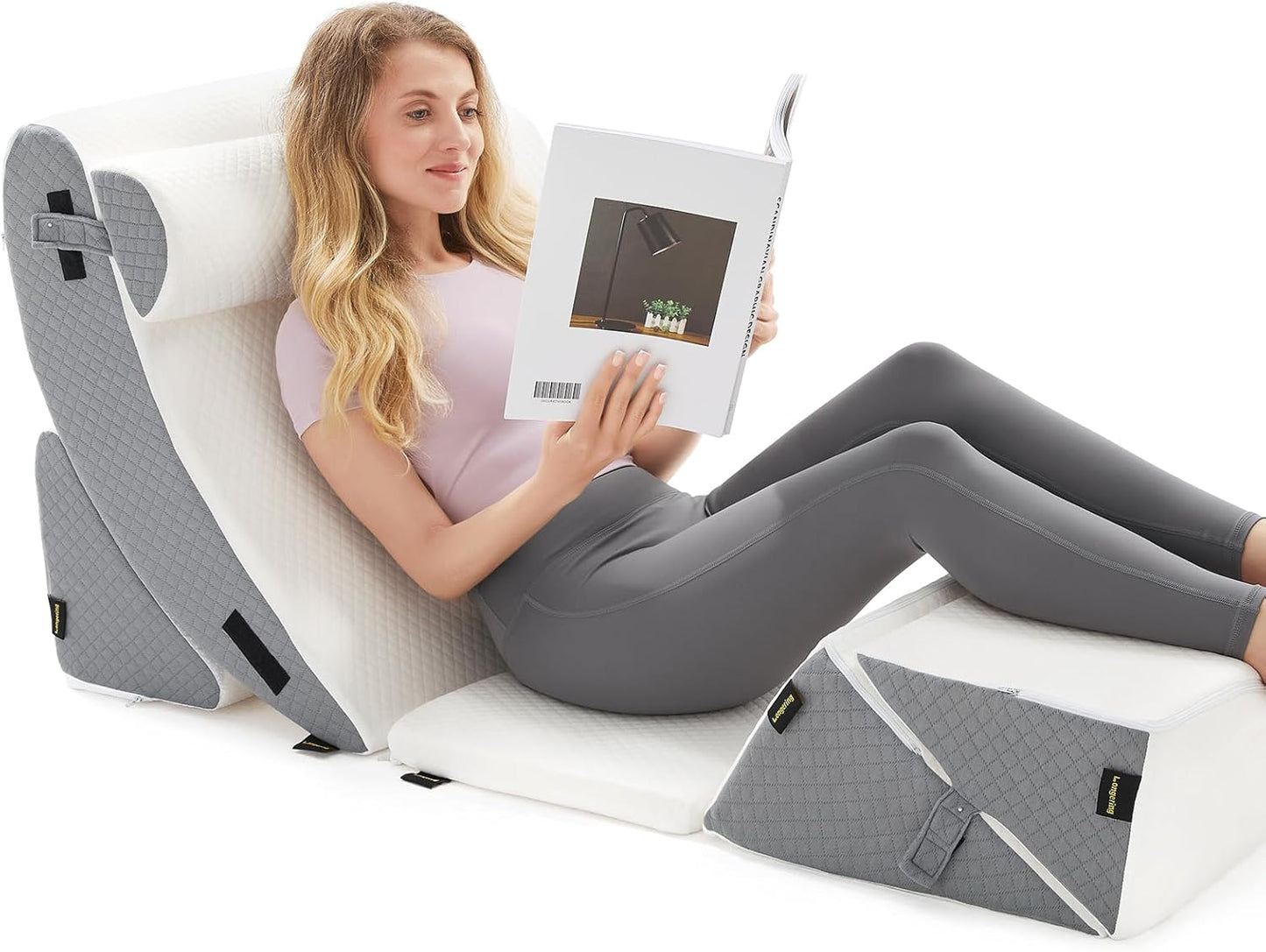 6PCS Orthopedic Bed Wedge Pillow Set for Pain Relief and Comfort