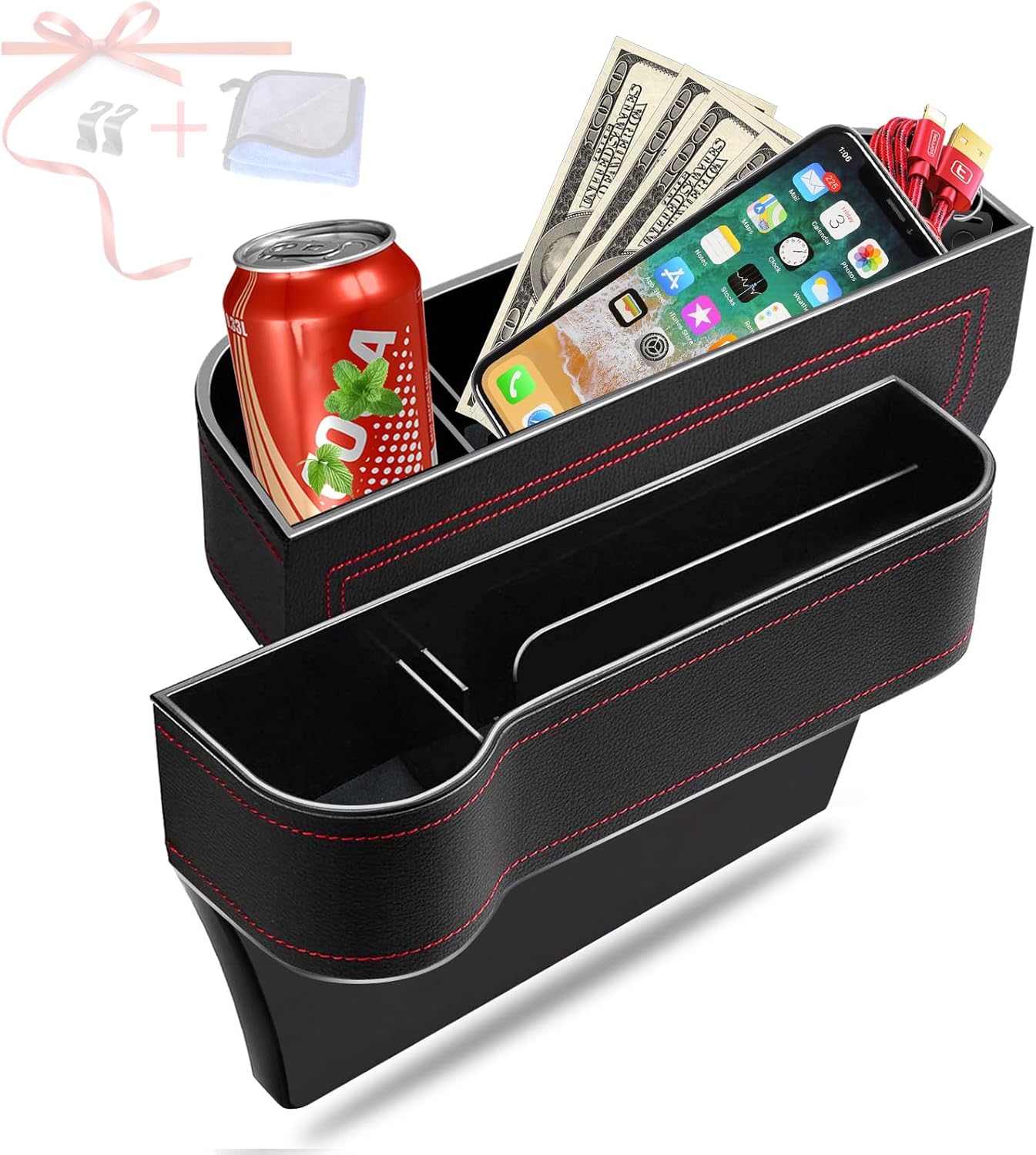 2 Pack Car Seat Gap Filler Organizer - Stay Organized On-The-Go!