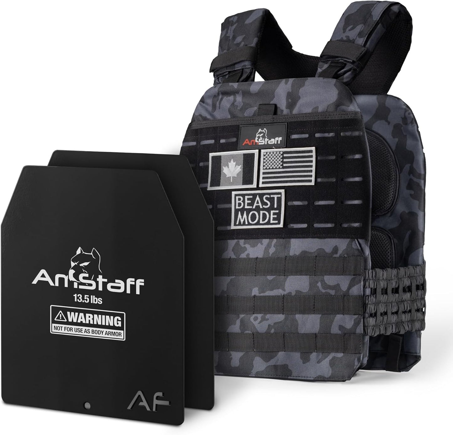 Amstaff Tactical Weighted Vest for Fitness and Strength Training