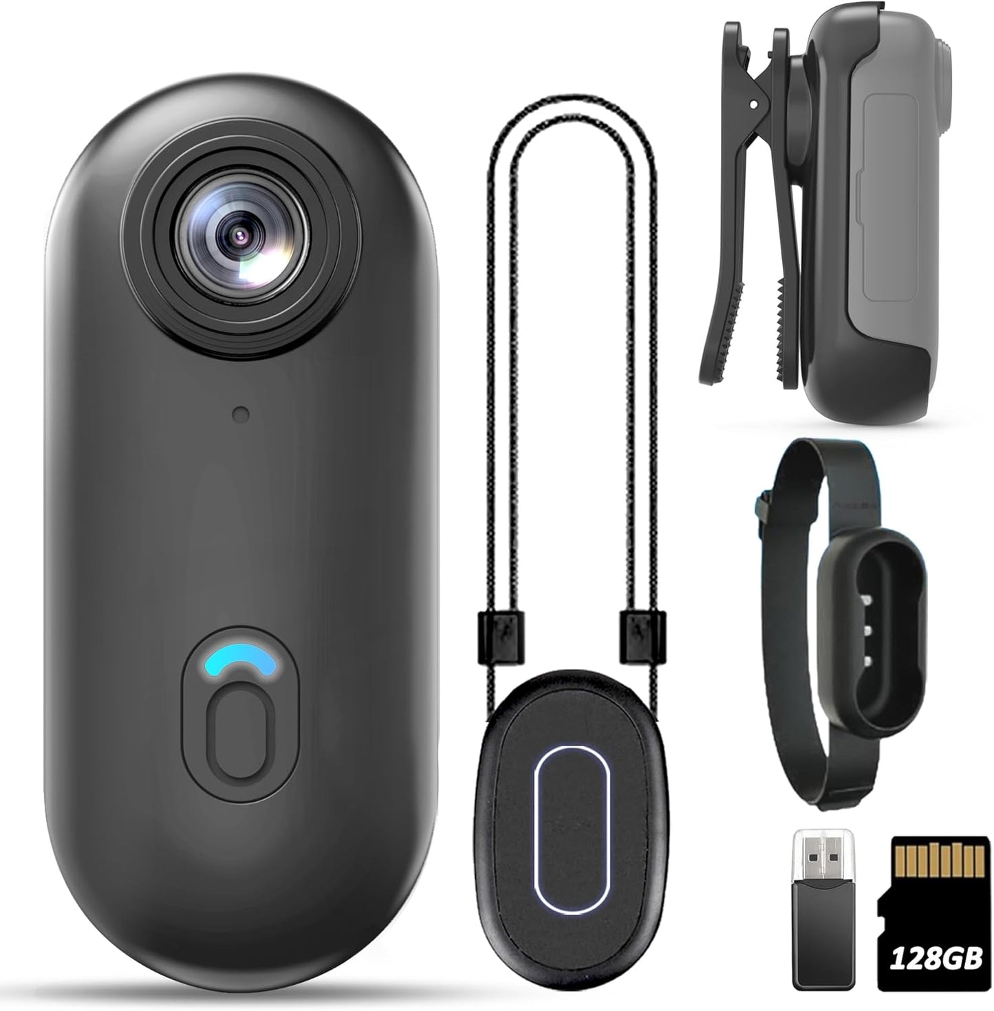 1080p Mini Body Camera - Wearable Hands-Free Recording