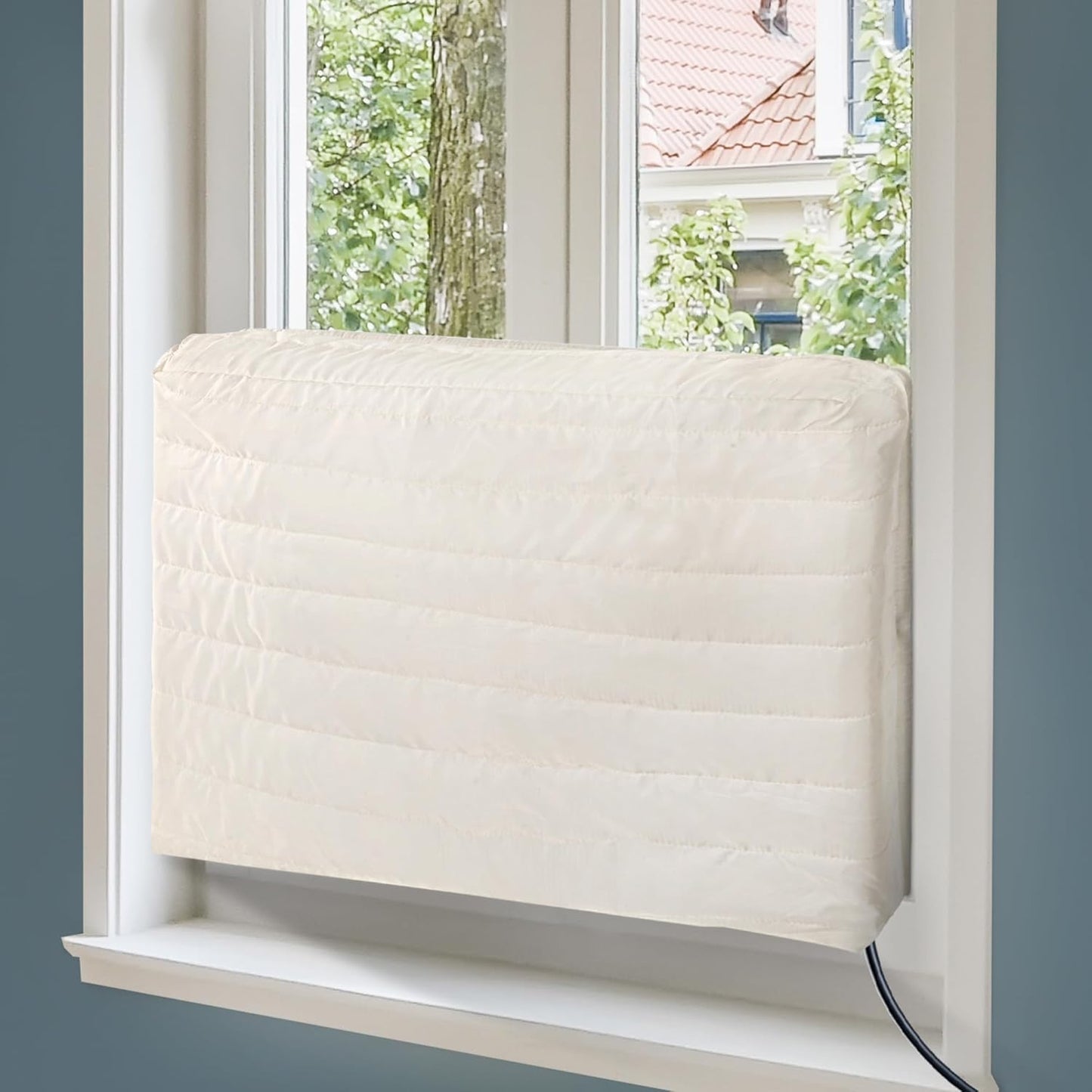 Protective Window AC Cover | 21 x 15 x 3.5 | Drawstring for Secure Fit