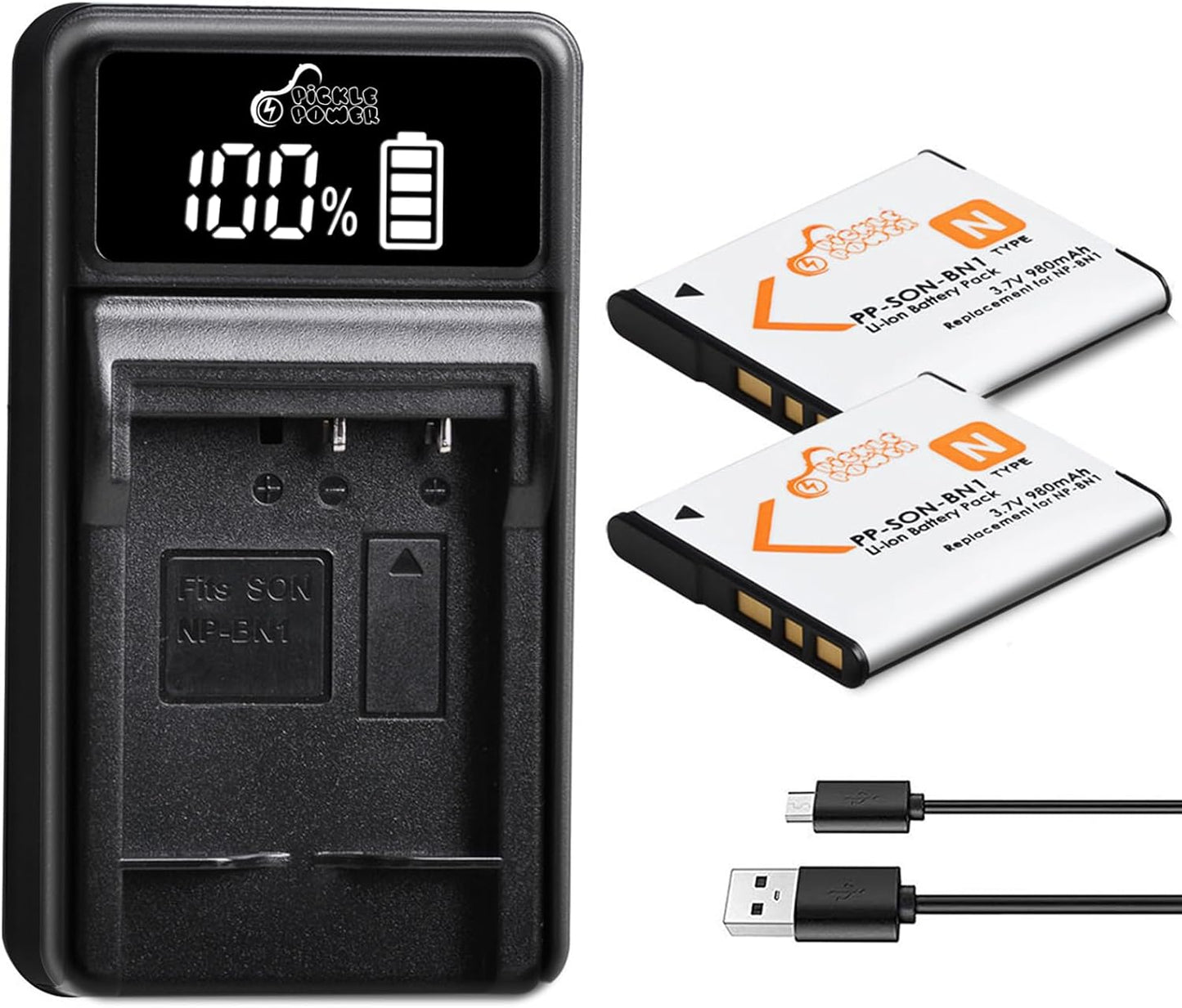 Long-Lasting Pickle Power NP-BN1 Batteries