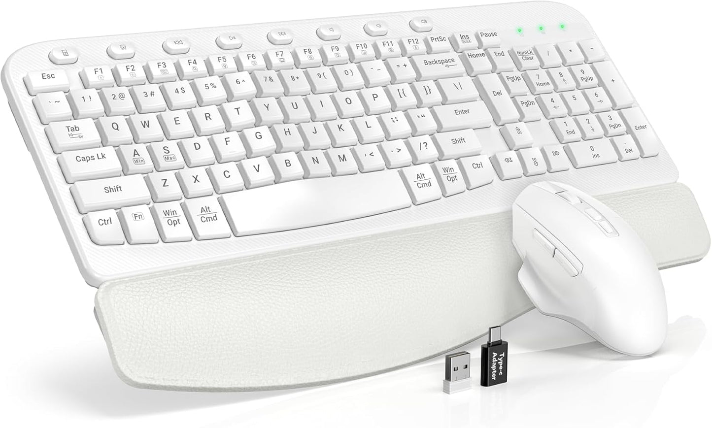 SABLUTE Wireless Keyboard and Mouse Combo for Ergonomic Comfort