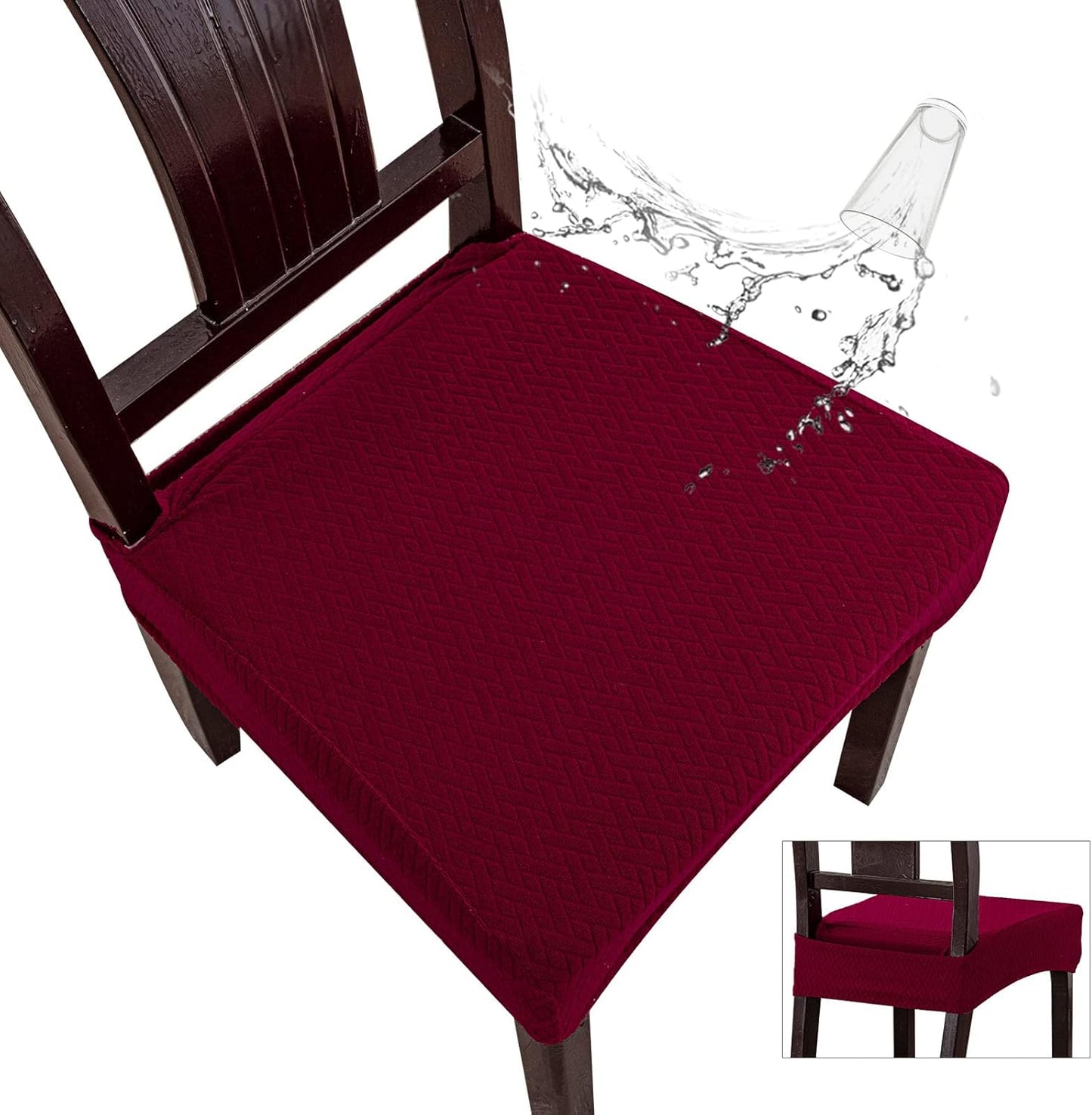 Genina Waterproof Dining Chair Covers - Stylish & Functional Set