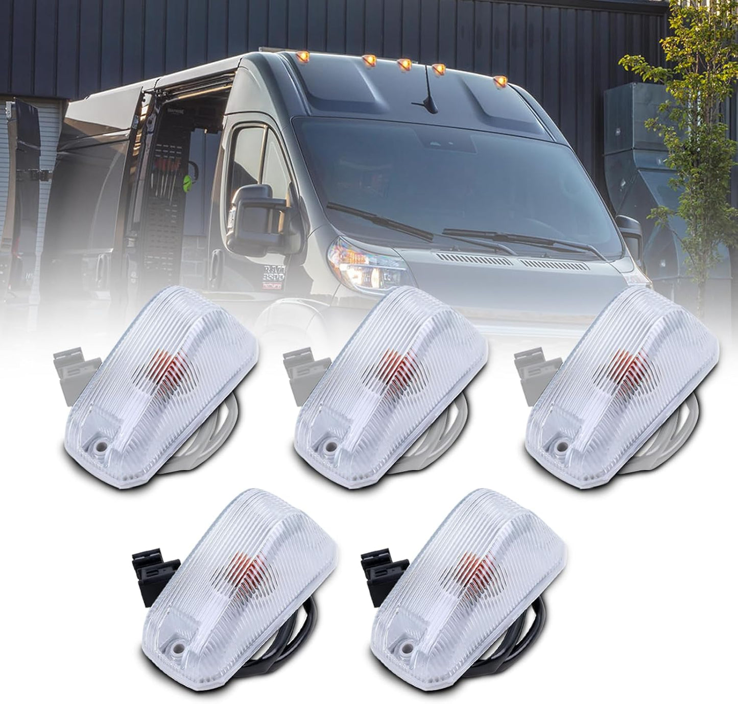 Cab Roof Top Marker Lights for 2014-2023 Dodge Ram ProMaster