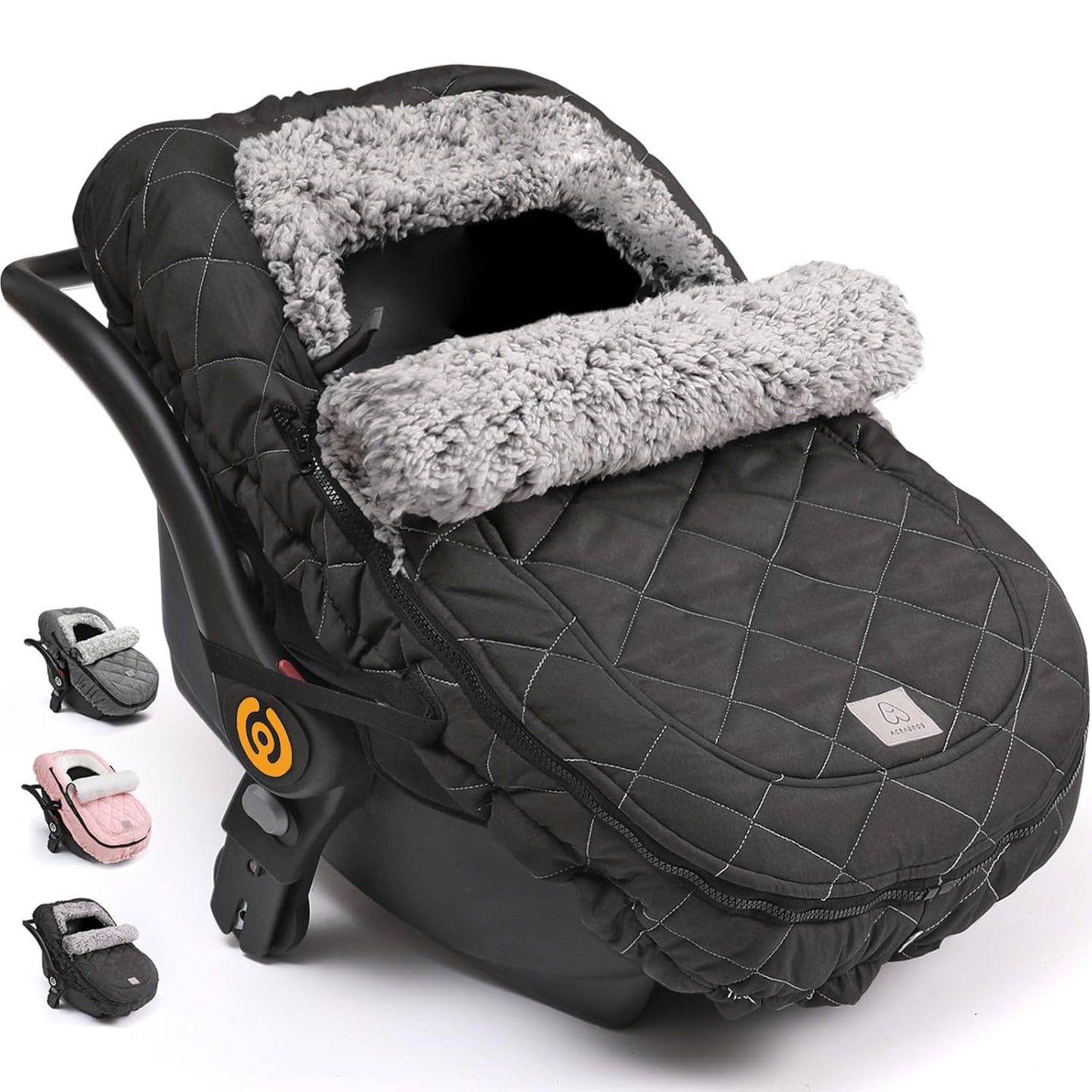 ACRABROS Car Seat Cover for Baby: Warm Waterproof Infant Canopy