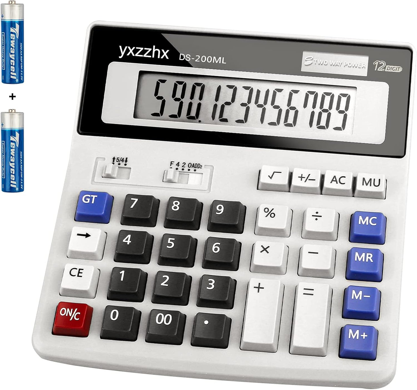 Large Display Desk Calculator - Efficient & Easy to Use