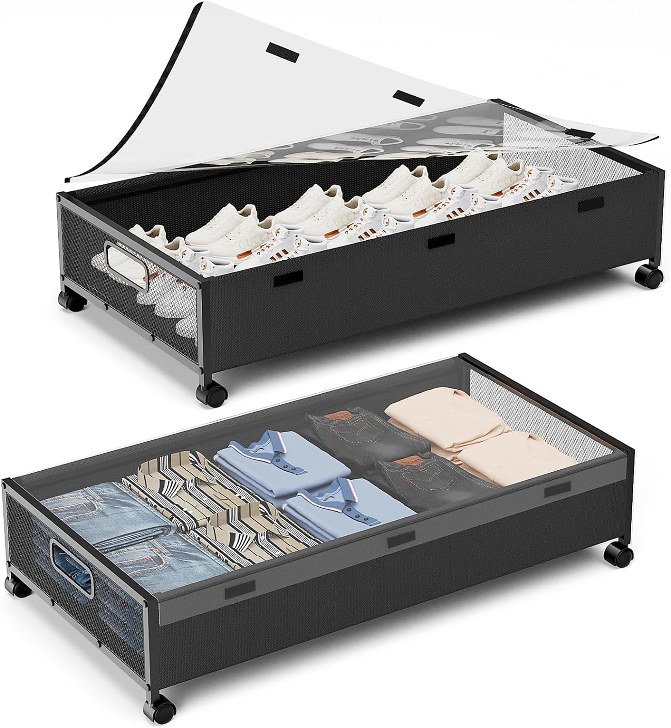 Under Bed Storage Containers with Wheels for Easy Organization