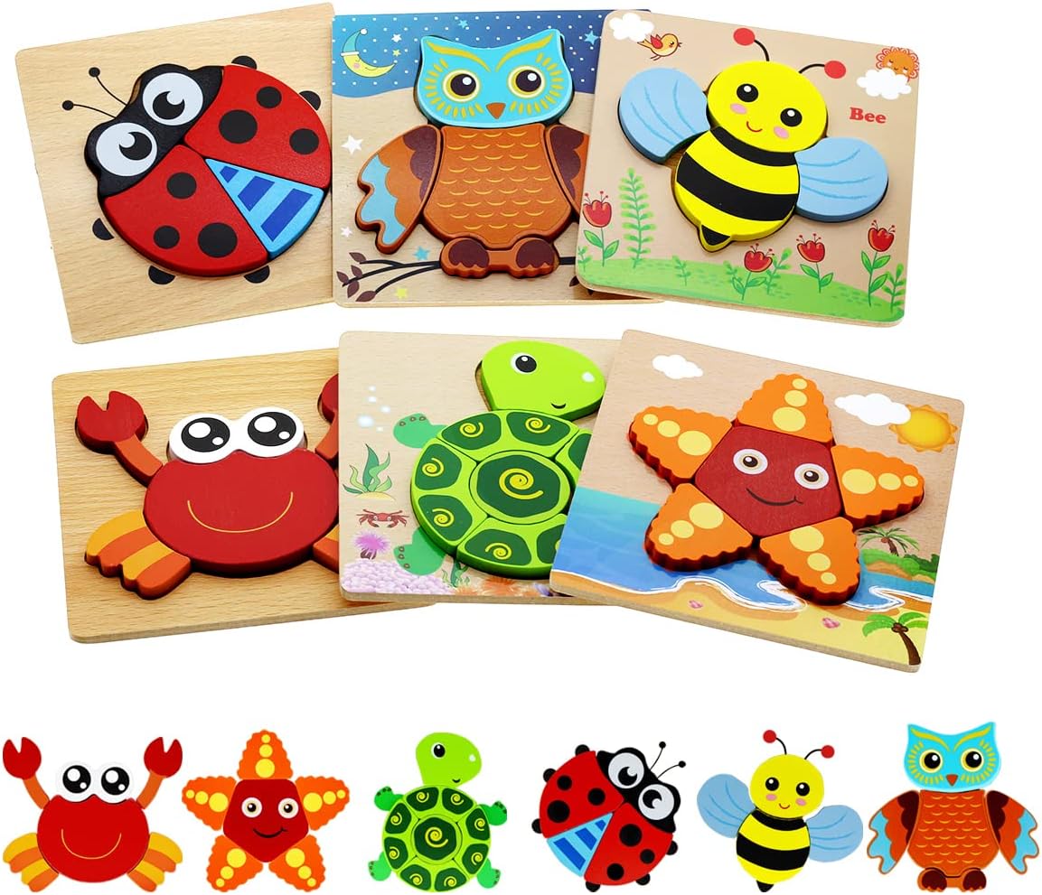 Educational Eco-Friendly Toddler Puzzles - BigShu