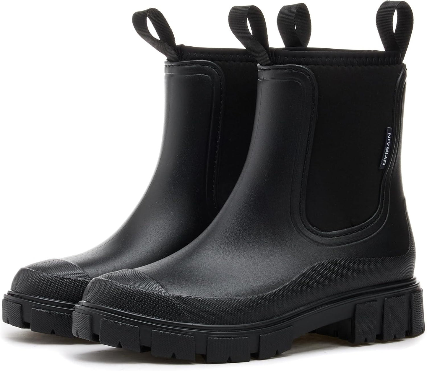 WOWSTICK Womens Ankle Rain Boots Waterproof Lightweight Fashion