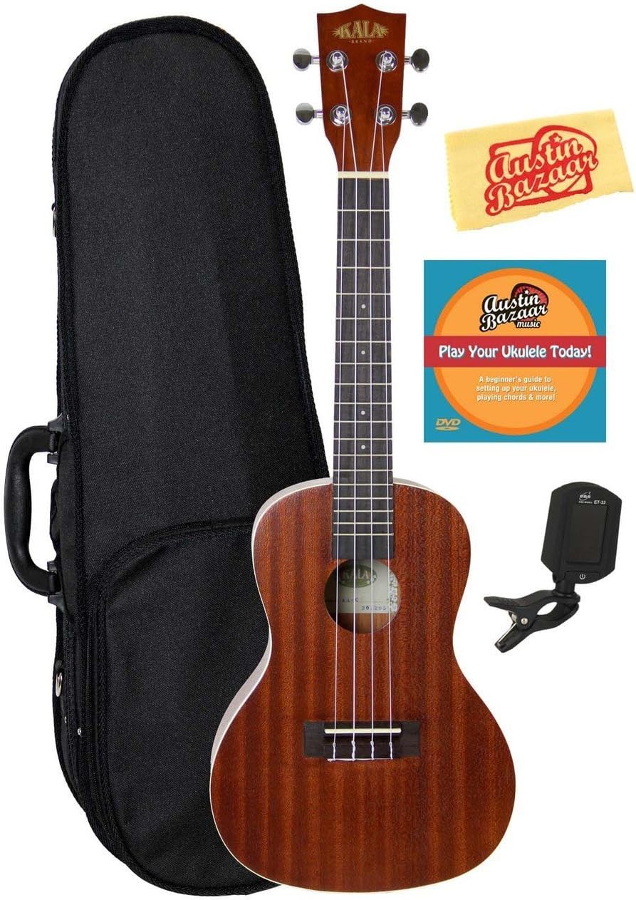 Kala KA-C Mahogany Concert Ukulele Bundle with Hard Case and More