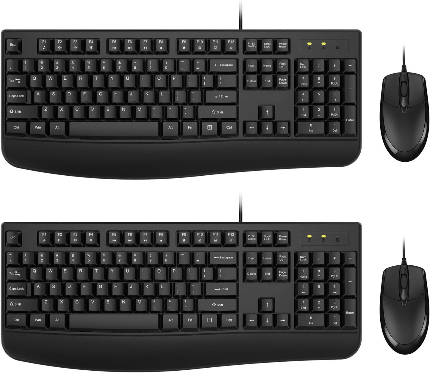 EDJO Ergonomic Keyboard with Optical Mouse Set