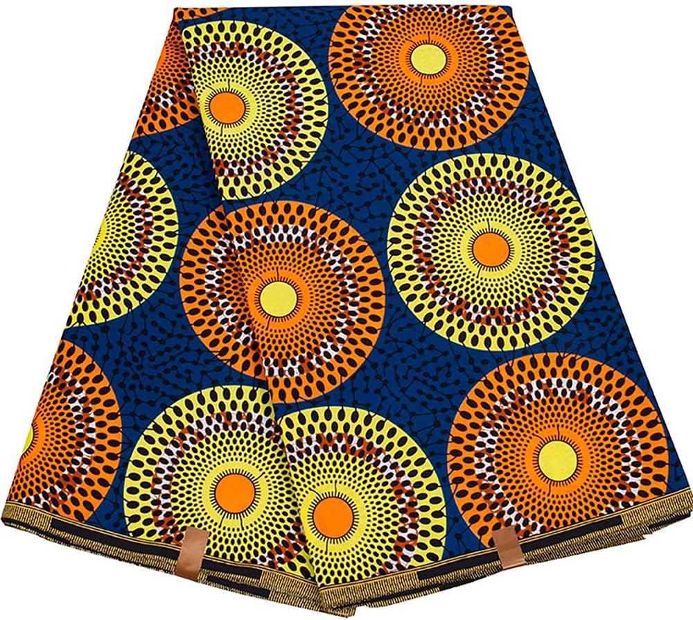 African Fabric 100% Cotton Ankara Kente Print for Dress Making