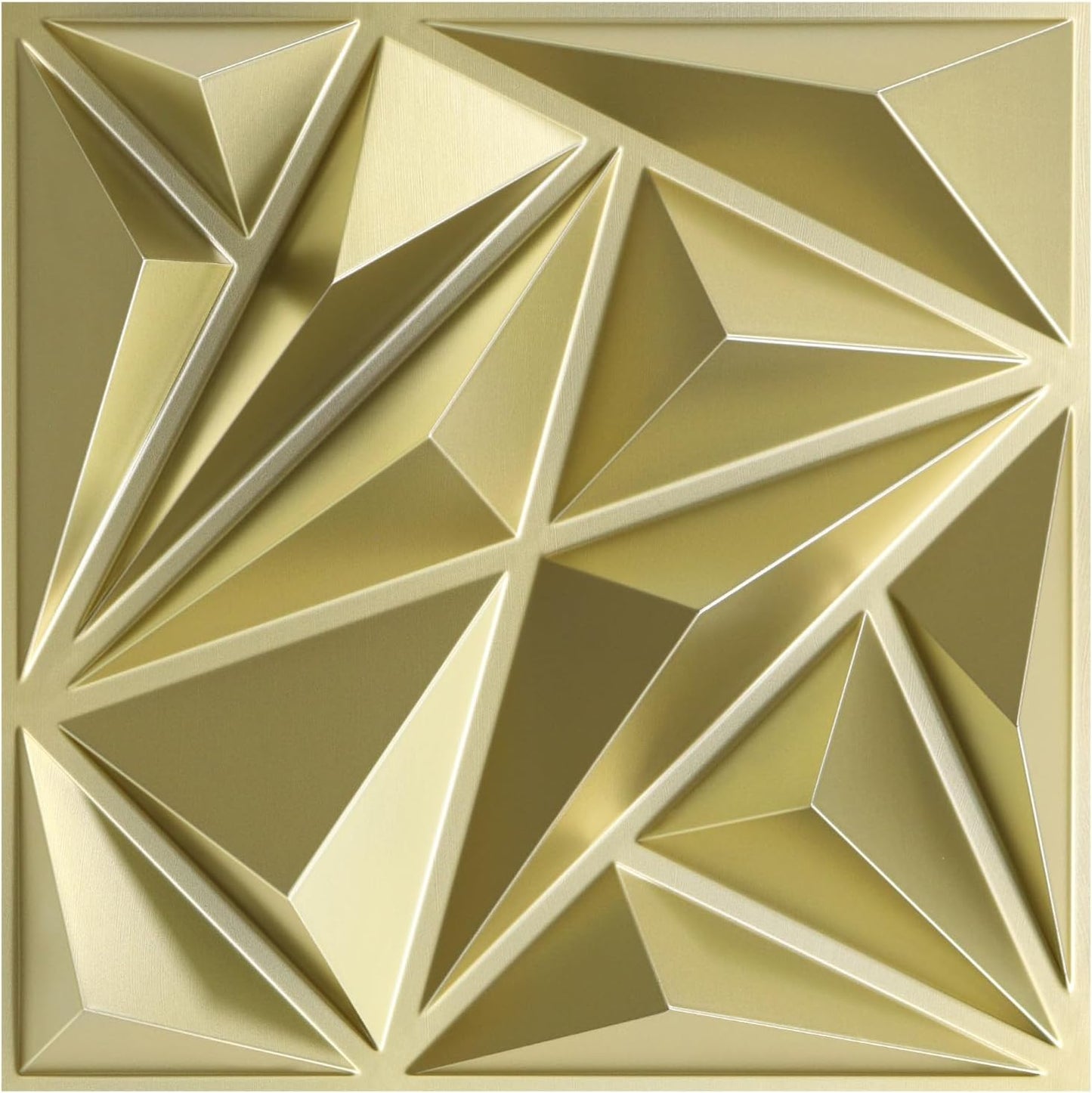 3D Wall Panels for Interior Decor - Champaign Gold Diamond Design