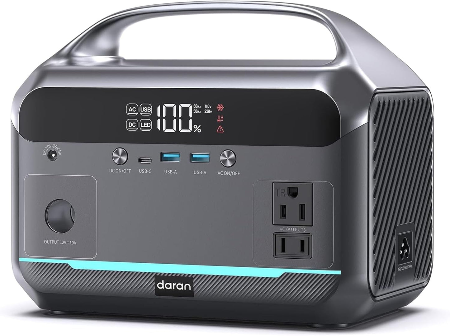 Portable Power Station 600W Surge for Camping and Emergencies
