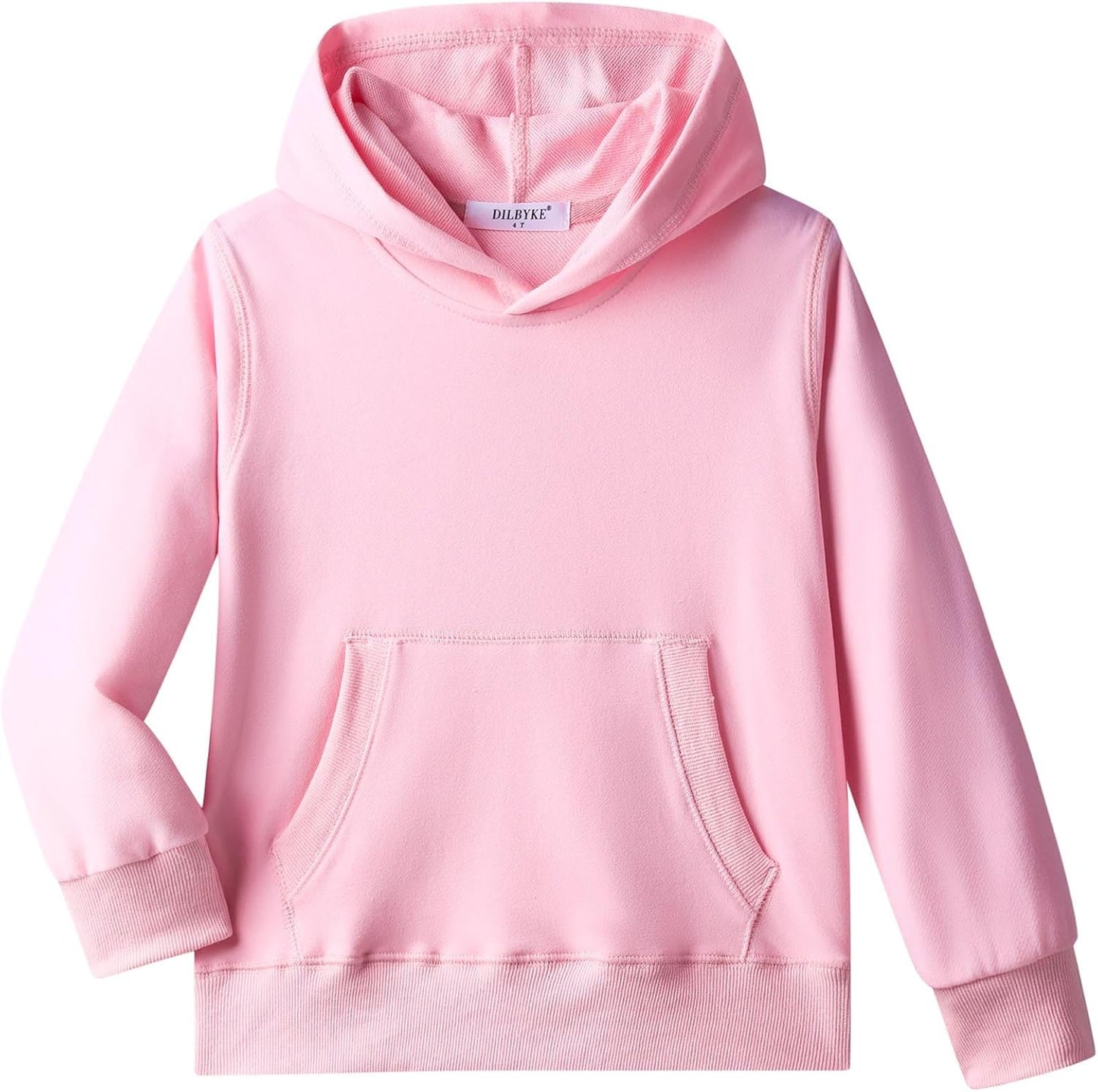 DILBYKE Lightweight Plush Hoodie for Kids 5-12 Years