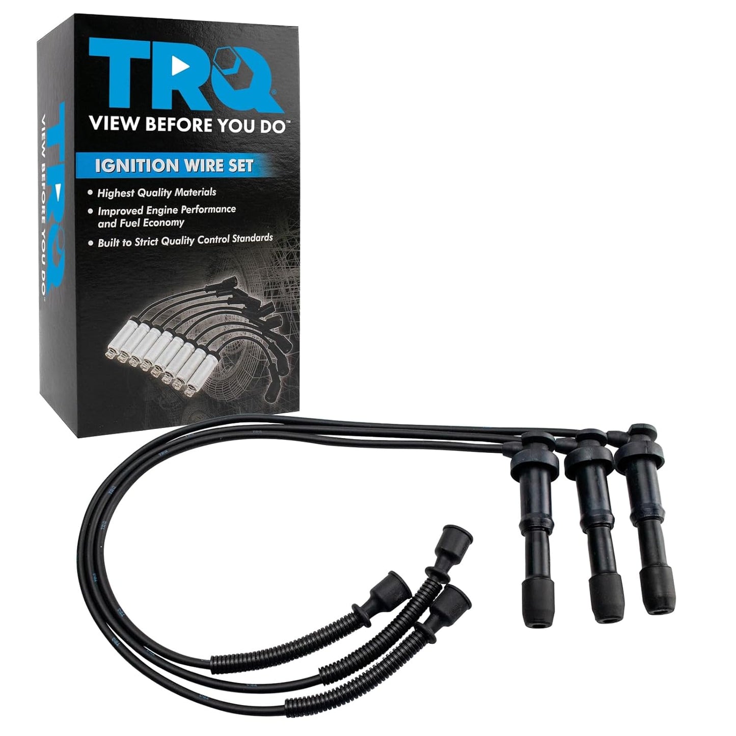 TRQ Ignition Engine Spark Plug Wire Kit for Hyundai Santa Fe