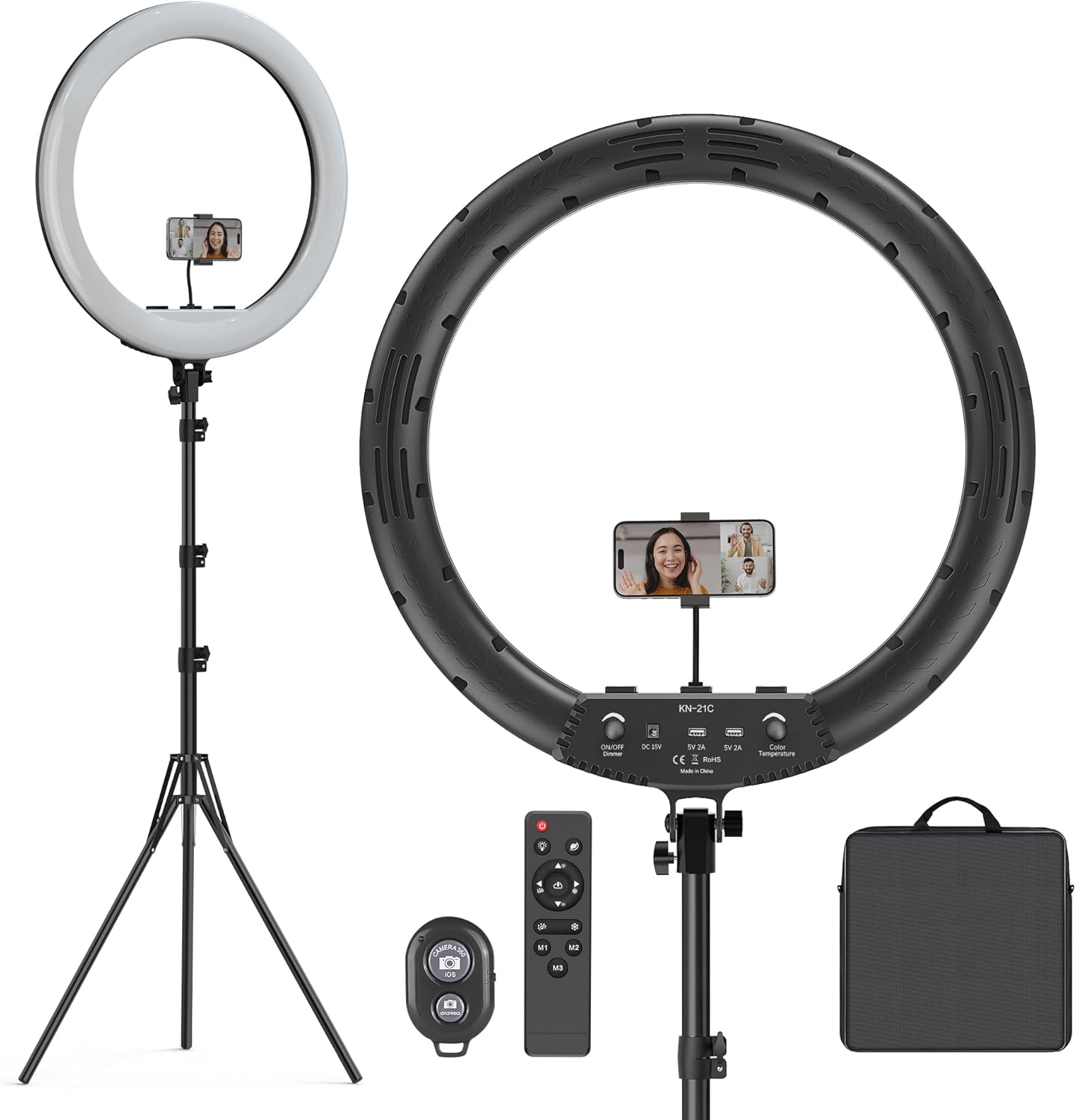 Hagibis 21 inch Ring Light with Stand for Perfect Lighting