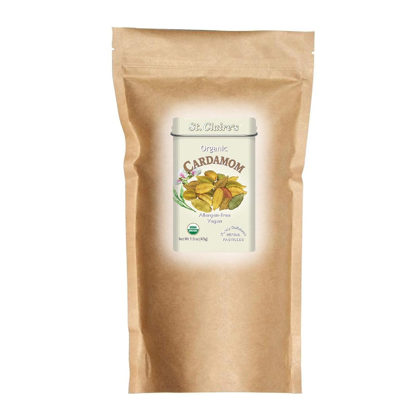 St. Claire's Organic Herbal Pastilles - Cardamom Flavor Refill