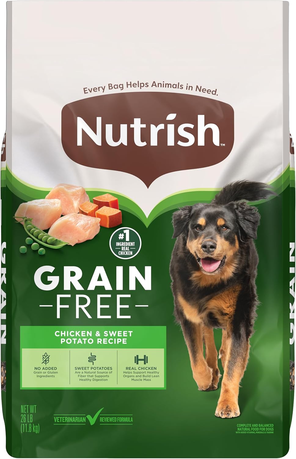 Nutrish Grain Free Dry Dog Food with Chicken & Sweet Potato