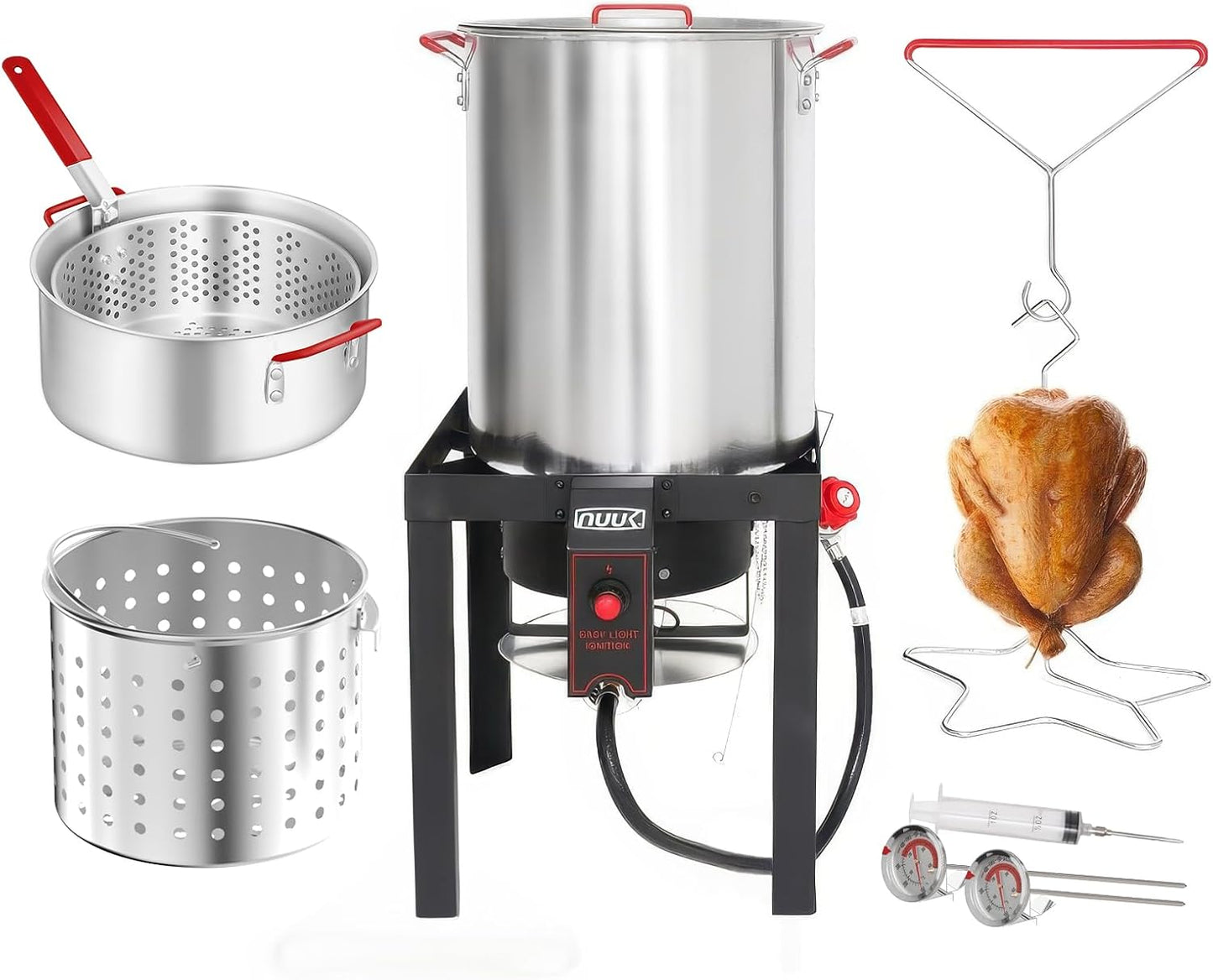 NUUK 30QT Turkey Fryer Combo Kit for Perfect Holiday Cooking