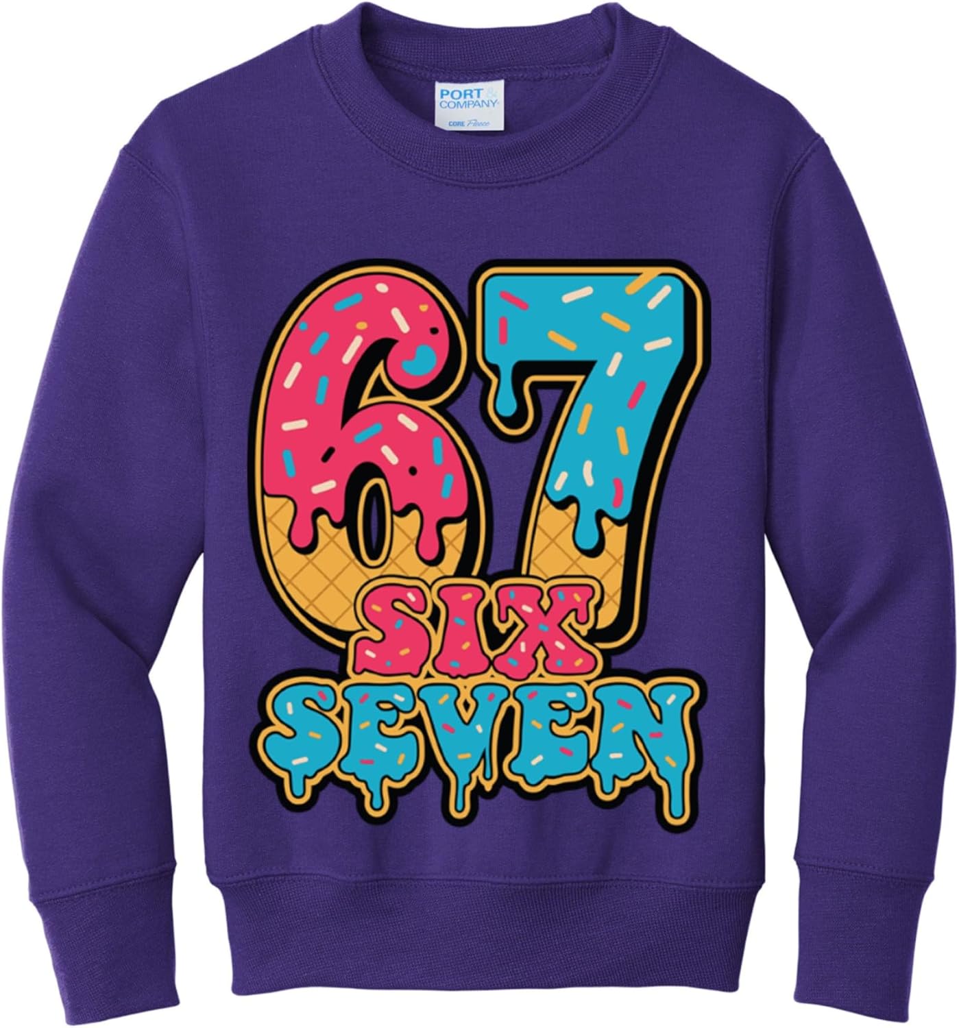 Funny Christmas Sweater for Kids - Ugly Santa Crewneck Sweatshirt