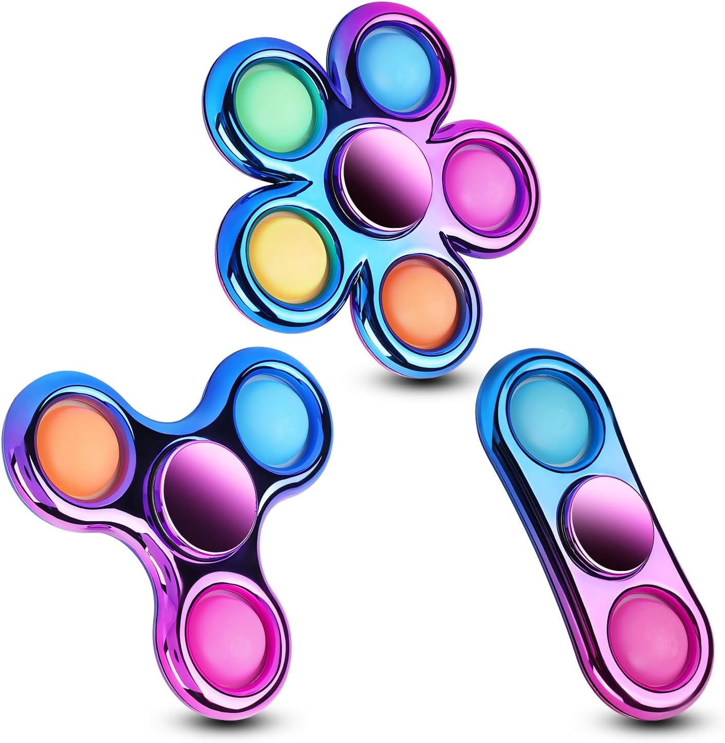 Sensory Fidget Spinners 3-Pack - Fun for All!