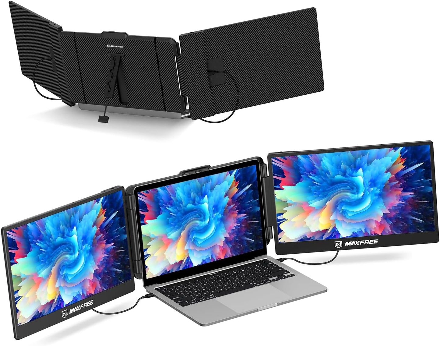 Maxfree Triple Laptop Screen Extender for Enhanced Productivity