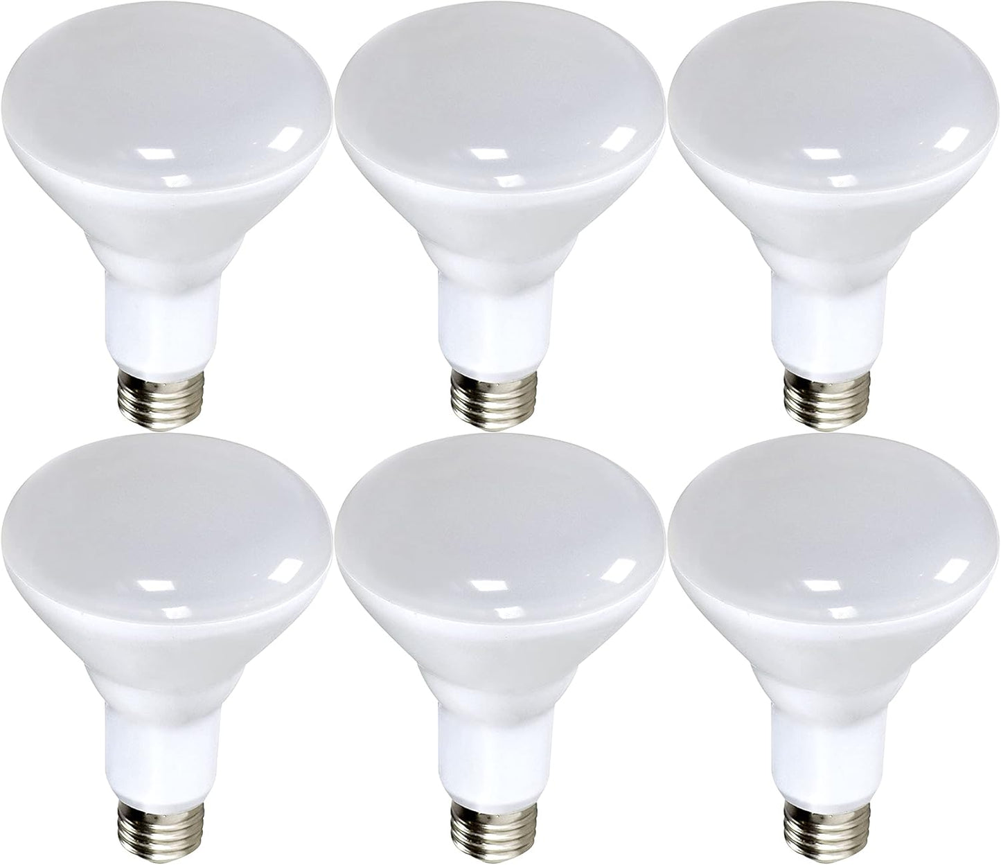 Satco S9635 LED BR40 Recessed Light Bulbs - Energy Efficient 6 Pack