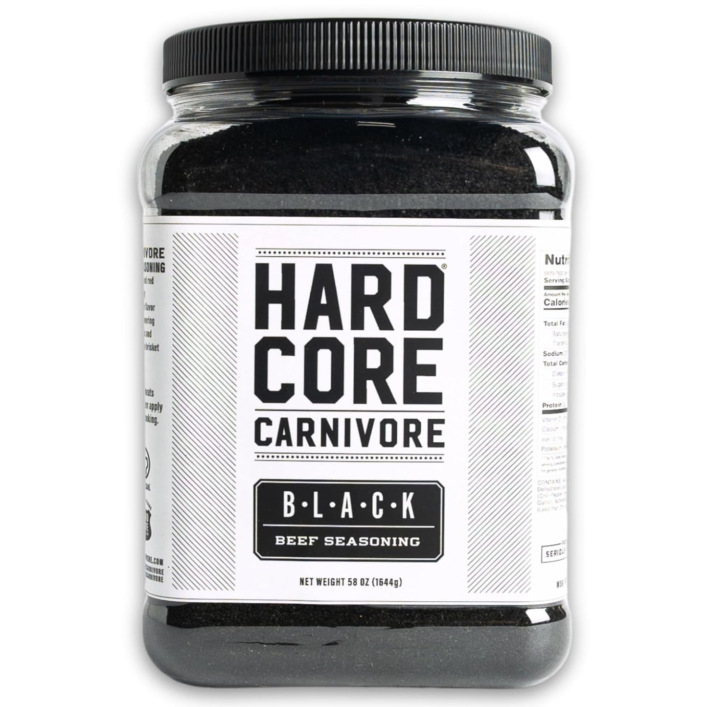 Hardcore Carnivore Black Activated Charcoal Meat Seasoning Rub