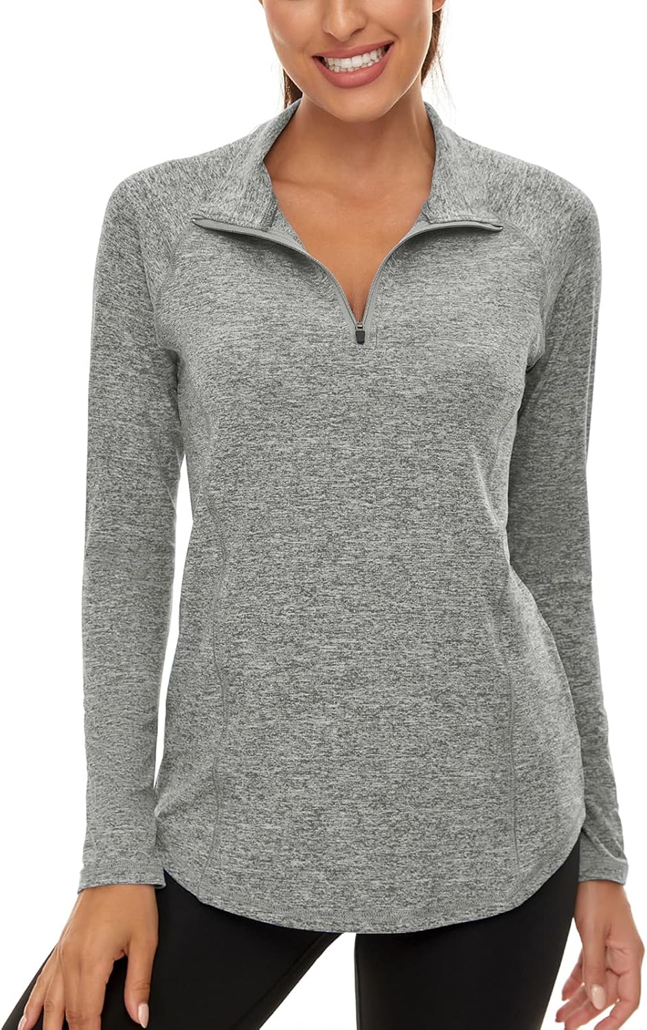 LURANEE UPF 50+ Quarter Zip Athletic Top