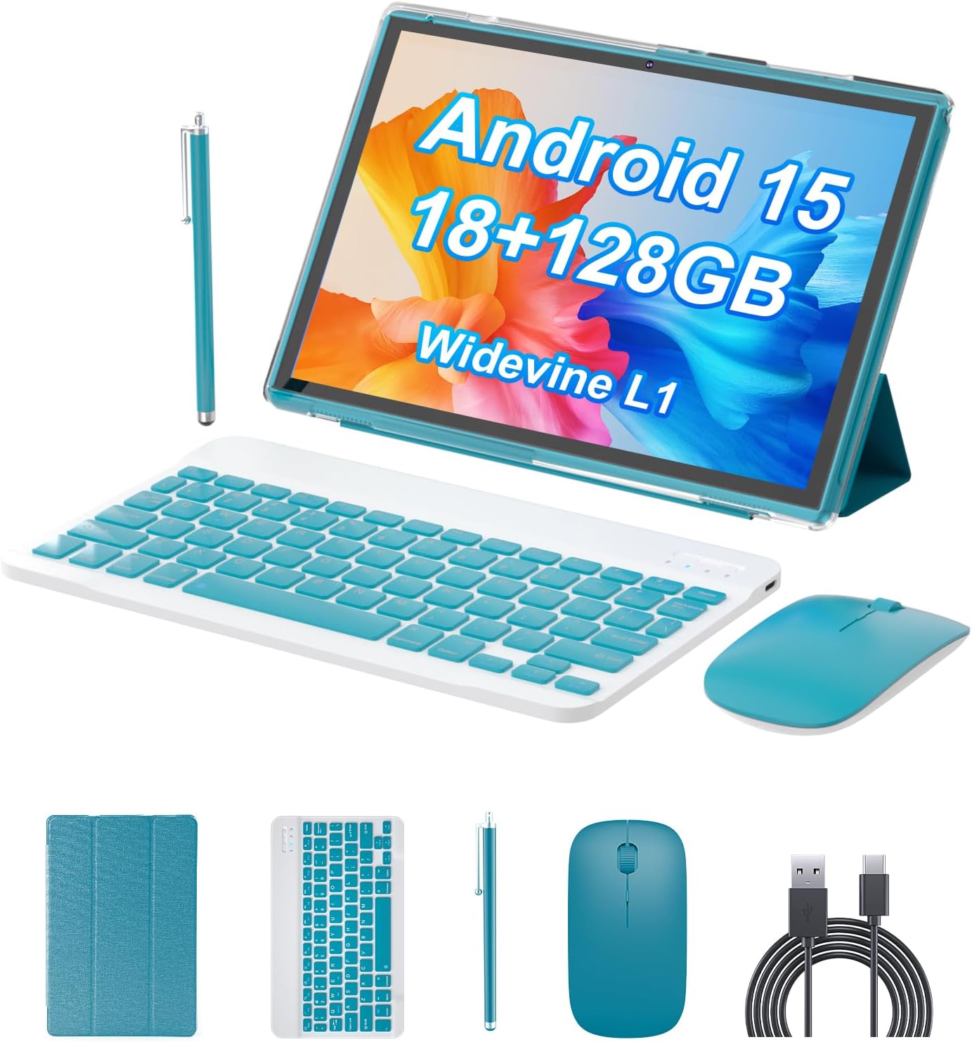 Android 15.0 10Inches Tablet with 18GB RAM and 128GB ROM