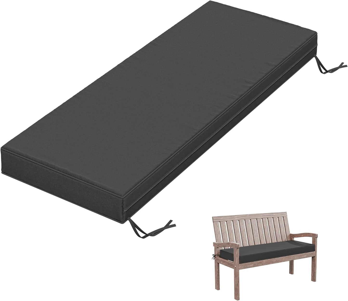 Outdoor Bench Cushion 48 X 18 X 3.5 Inch Thick Waterproof