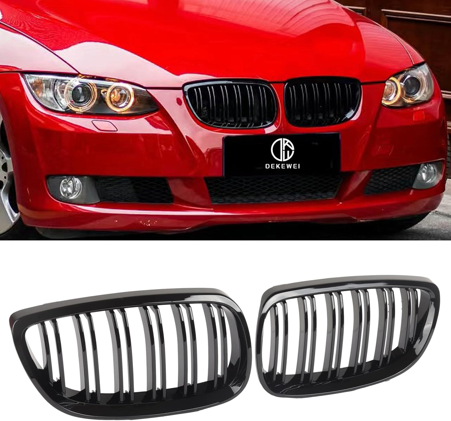 E92 Grille Black Kidney Grill for 2006-2013 BMW 3-Series M3