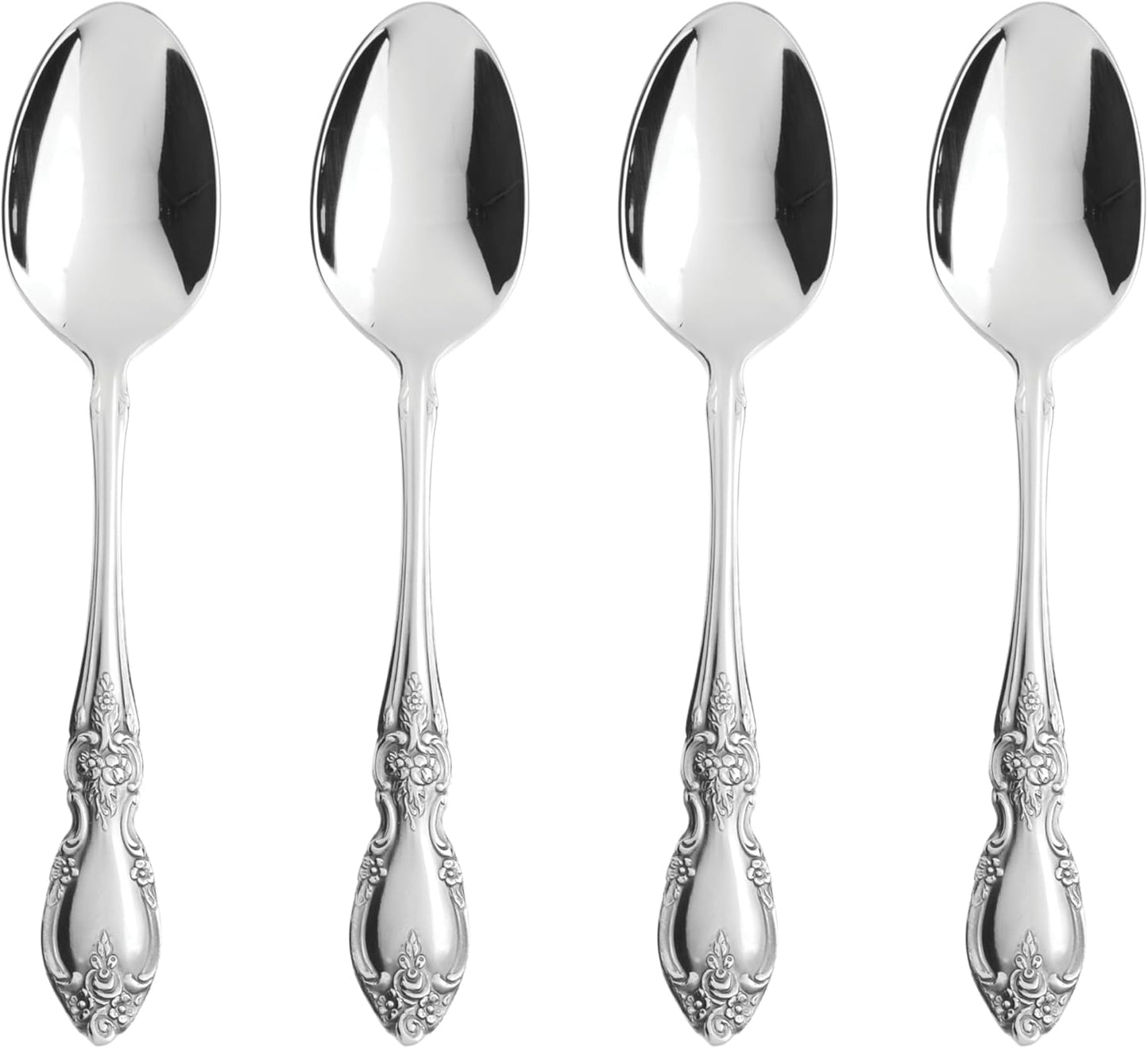 Oneida Louisiana 4-Piece Fine Teaspoons Set for Elegant Dining