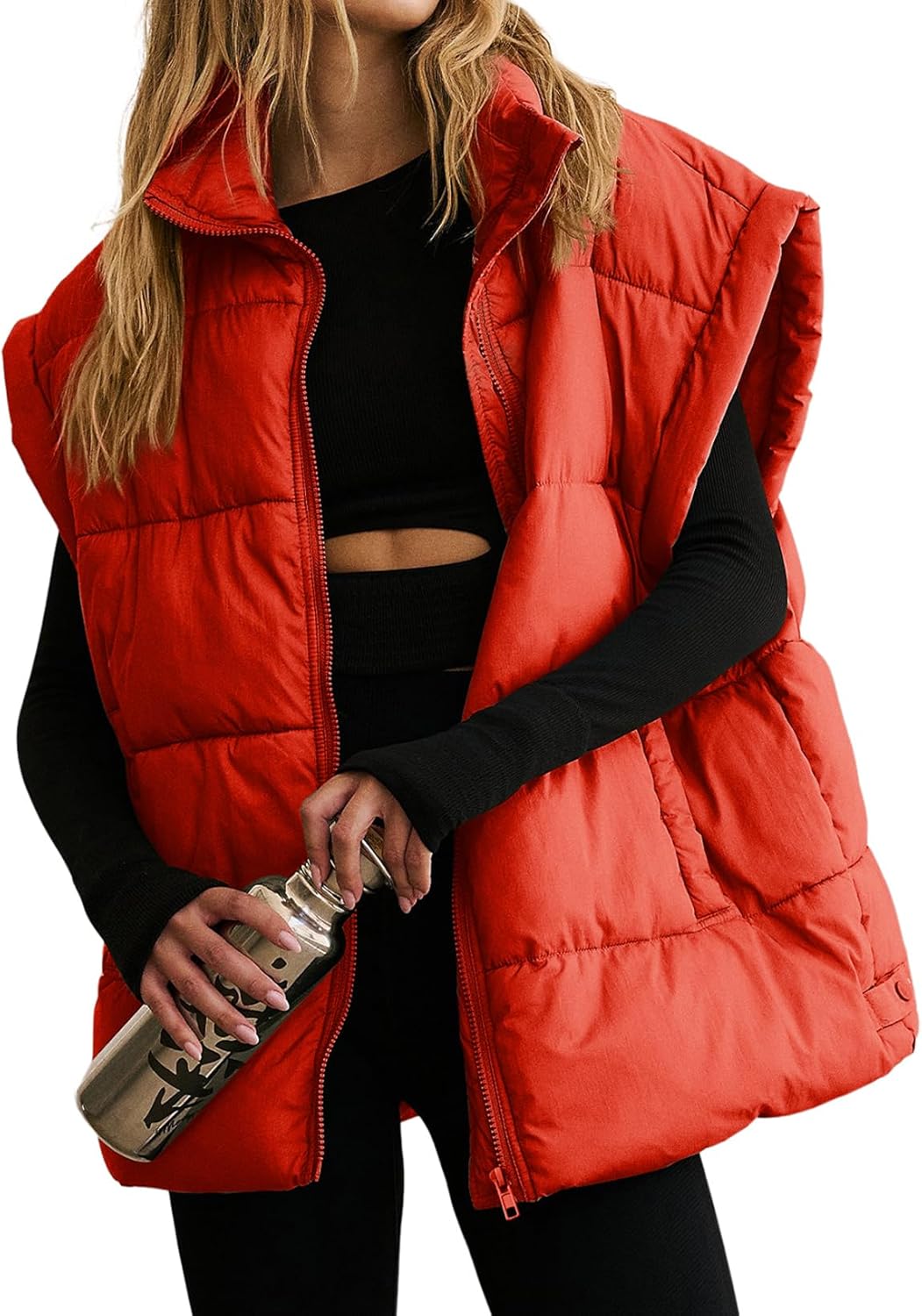 Dokotoo Women's Casual Winter Oversized Puffer Vest for Style