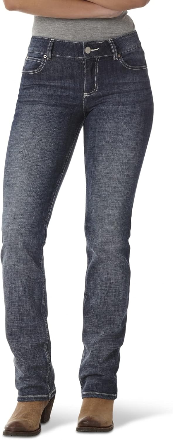 Wrangler Womens Straight Leg Jeans for Classic Western Style