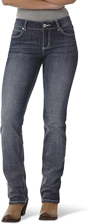 Wrangler Women's Aura Regular Rise Denim with Embroidered Pocket