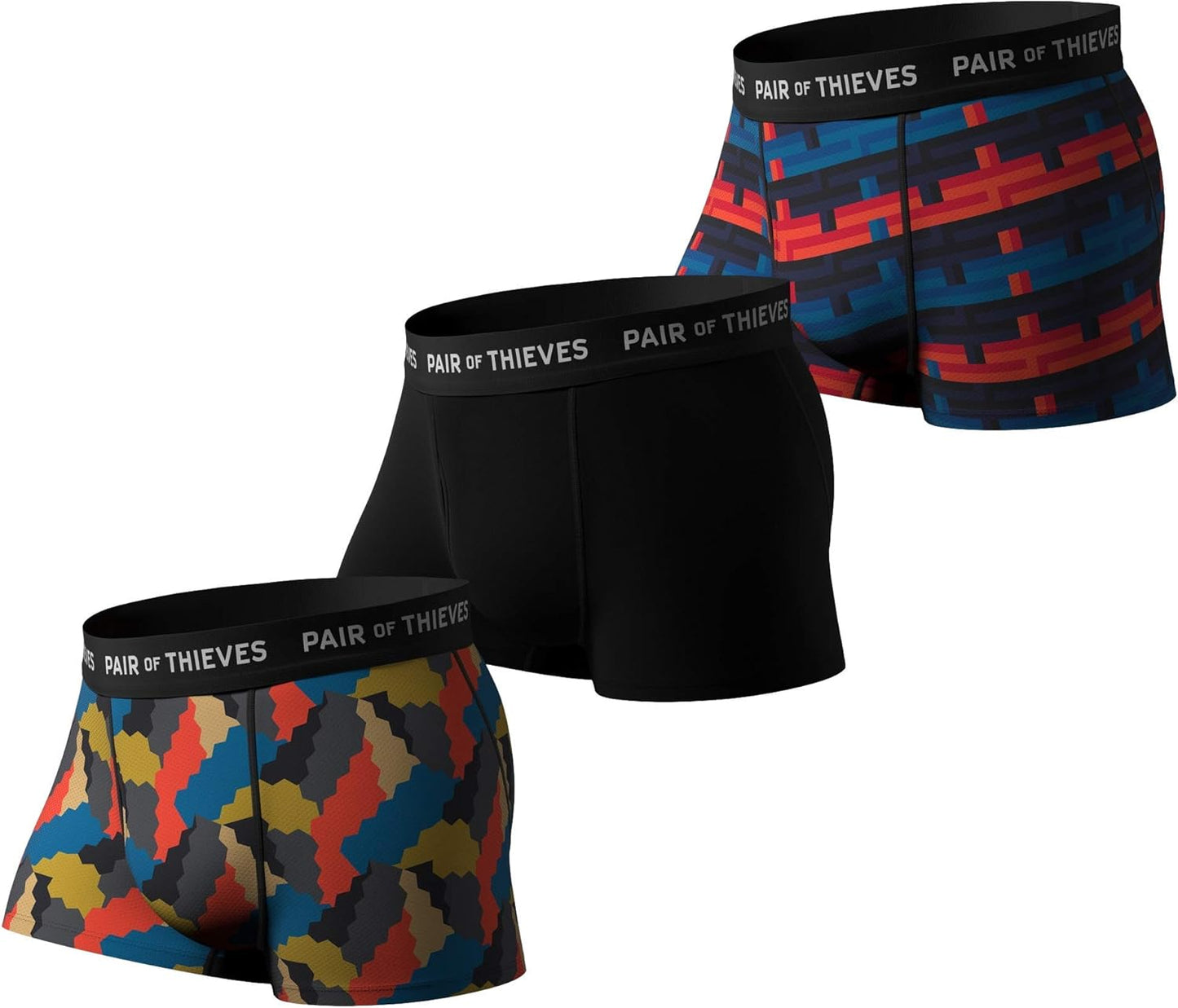 Pair of Thieves Super Fit Mens Trunks Underwear 2 & 3 Pack
