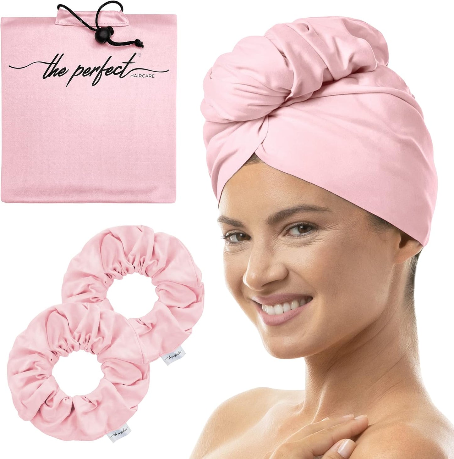 Anti-Frizz Hair Towel Set: Gentle & Absorbent