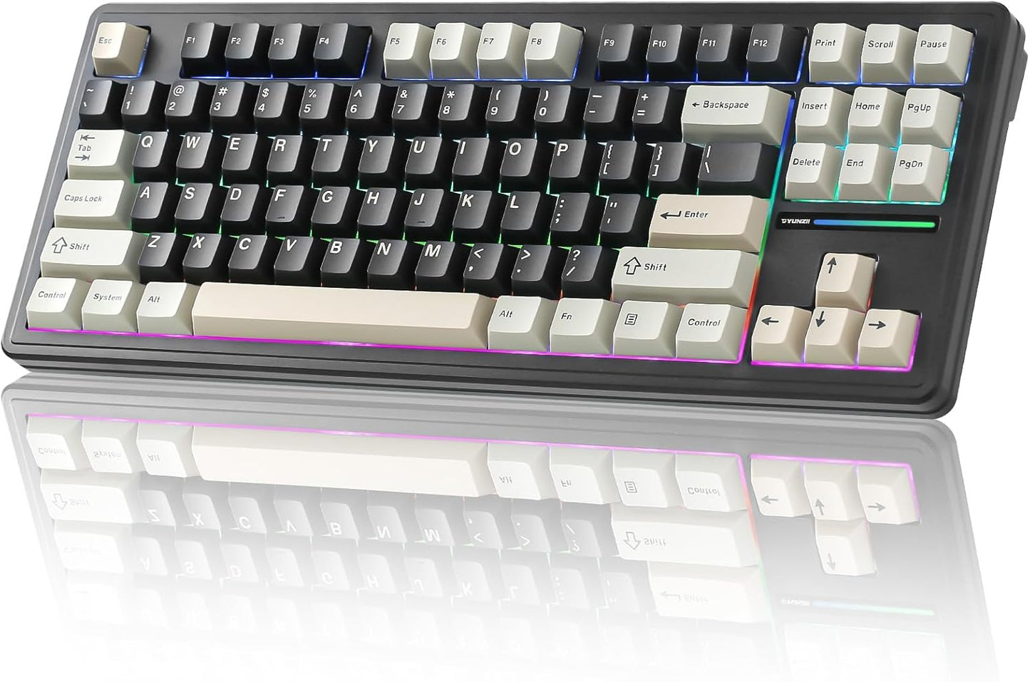 YUNZII YZ87 Gasket Mechanical Keyboard: TKL Wireless Hot Swappable
