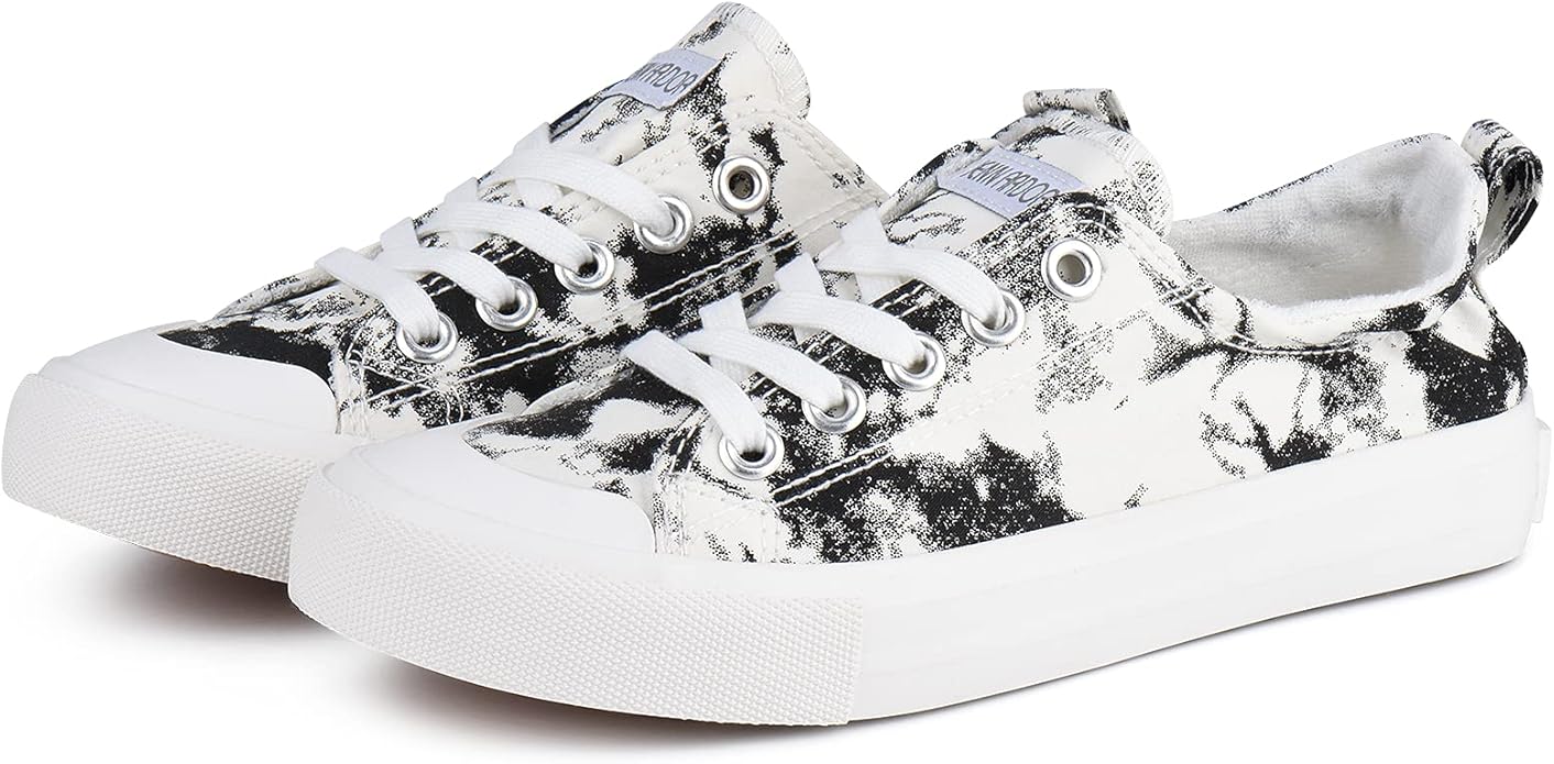 JENN ARDOR Womens Canvas Sneakers for Casual Walking and Tennis