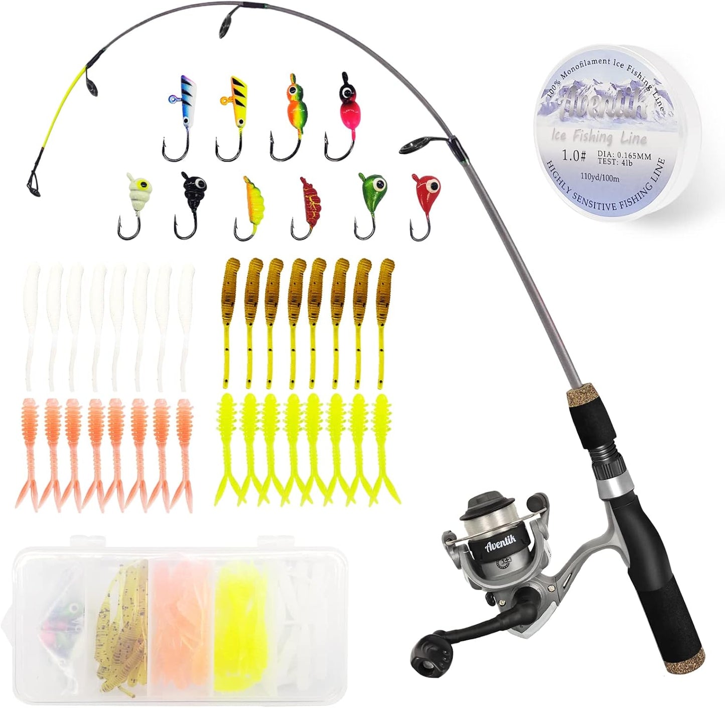 Aventik Ultralight Ice Fishing Combo for Multi-Species EUPHENG