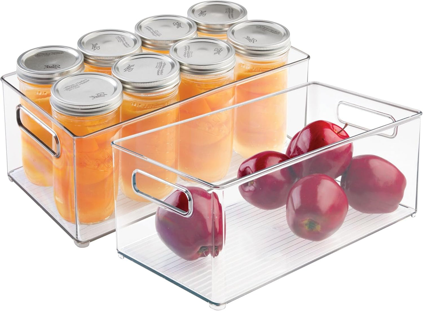 iDesign Stackable Fridge Bin for Kitchen Storage and Organization