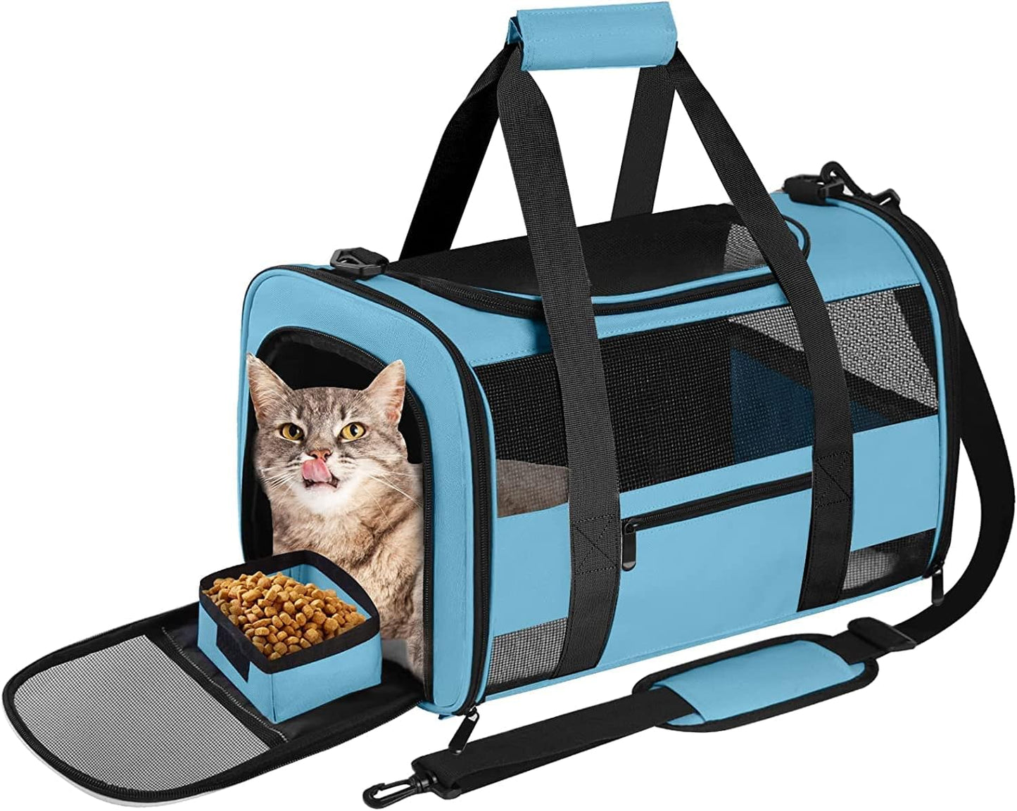 Large Cat Carrier for 2 Cats and Small Dogs, Soft-Sided Design
