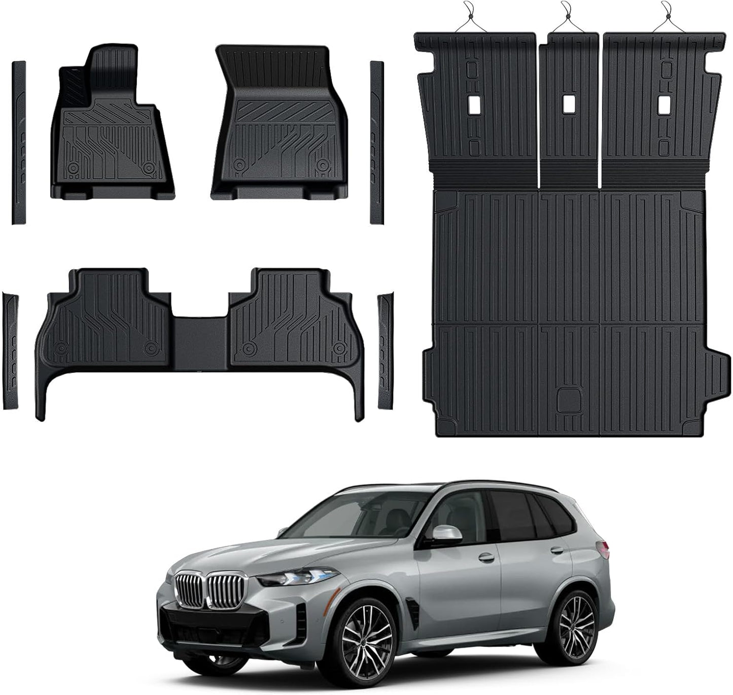 Custom Fit Floor Mats Set for 2019-2025 BMW X5 G05 5 Seats