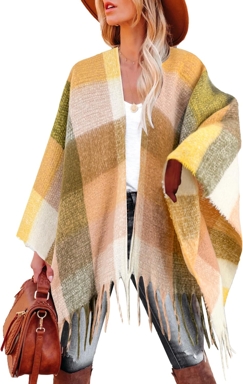 Breezy Lane Women's Shawl Wraps Cozy Poncho for All Occasions